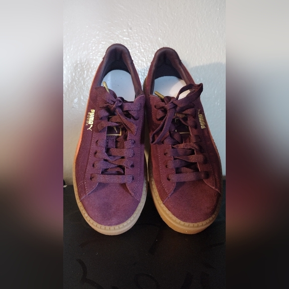 PUMA Suede Platform Trace ‘Winetasting Flame’ sneakers - Picture 9 of 10